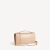 Pochette de mujer con forma de Hourglass y cadena en color nude Pochette de mujer con forma de Hourglass y cadena en color nude