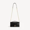 Pochette de mujer con forma de Hourglass y cadena en negro Pochette de mujer con forma de Hourglass y cadena en negro