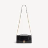 Pochette de mujer con forma de Hourglass y cadena en negro Pochette de mujer con forma de Hourglass y cadena en negro