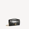 Pochette de mujer con forma de Hourglass y cadena en negro Pochette de mujer con forma de Hourglass y cadena en negro