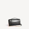 Pochette de mujer con forma de Hourglass y cadena en negro Pochette de mujer con forma de Hourglass y cadena en negro