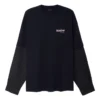 Political Campaign Camiseta con capas, oversize «Negro» 698631TKVJ19070