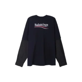 Political Campaign Camiseta con capas, oversize «Negro» 698631TKVJ19070