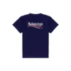 Political Campaign Camiseta, corte mediano «Azul Pacífico y Blanco» 620967TKVJ11195