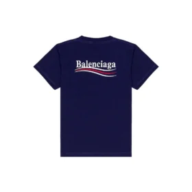 Political Campaign Camiseta, corte mediano «Azul Pacífico y Blanco» 620967TKVJ11195