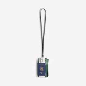 Porta celular para hombre en azul pasaporte