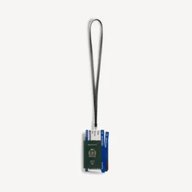 Porta-celular para hombre en color verde pasaporte
