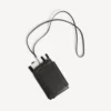 Porta celular tipo pasaporte para hombre en negro