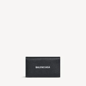 Portamonedas y llavero para hombre con anilla dividida en negro