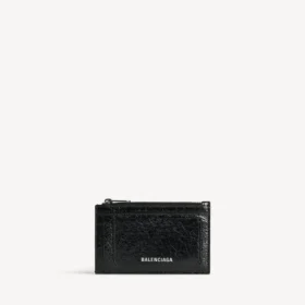 Portamonedas y tarjetero largo «Superbusy» para hombre en negro