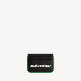 Portatarjetas de estilo motero para hombre en negro