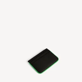 Portatarjetas de estilo motero para hombre en negro