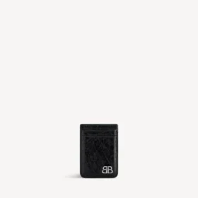 Portatarjetas magnético Monaco para hombre en negro