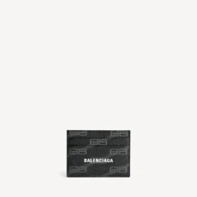 Portatarjetas Signature de lona recubierta con el BB Monogram en negro