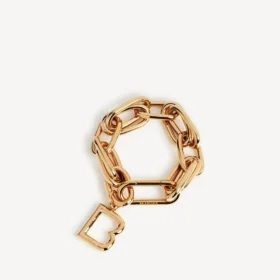 Pulseras de eslabones para mujer en oro brillante