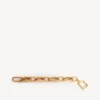 Pulseras de eslabones para mujer en oro brillante