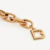 Pulseras de eslabones para mujer en oro brillante