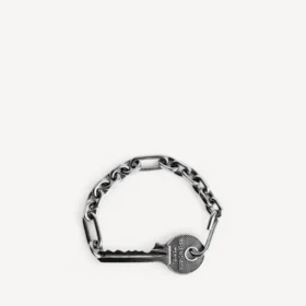 Pulseras para hombre «Neverlost» en plata envejecida