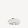 Pulseras triple City para mujer en blanco óptico/plata brillante