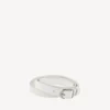 Pulseras triple City para mujer en blanco óptico/plata brillante