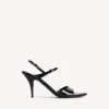 Sandalia Avenue con lazo para mujer en negro/plateado