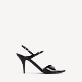 Sandalia Avenue con lazo para mujer en negro/plateado