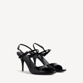 Sandalia Avenue con lazo para mujer en negro/plateado