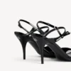 Sandalia Avenue con lazo para mujer en negro/plateado