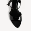 Sandalia Avenue con lazo para mujer en negro/plateado