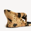 Sandalia de cuña Gaeta para mujer con estampado de leopardo Sandalia de cuña Gaeta para mujer con estampado de leopardo