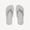 Sandalia de tiras «Cagole» para mujer en gris Balenciaga/cristal