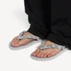 Sandalia de tiras «Cagole» para mujer en gris Balenciaga/cristal