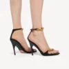 Sandalia Duchesse para mujer en negro Sandalia Duchesse para mujer en negro