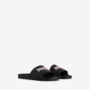 Sandalia tipo chancla para hombre en negro