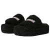 Sandalias de plataforma peludas «Negro» 762826W2DO11096