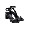 Sandalias de tacones con logo por toda la superficie «Negro» 630041WBAE11090