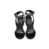 Sandalias de tacones con logo por toda la superficie «Negro» 630041WBAE11090