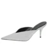 Sandalias de talón abierto con diseño de cuchillo y purpurina «Silver» 579279WA7018163