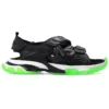 Sandalias de Track «Suela transparente, negro, verde y blanco» 655954W2CC41038