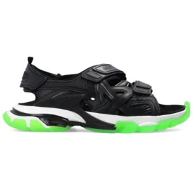Sandalias de Track «Suela transparente, negro, verde y blanco» 655954W2CC41038
