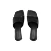 Sandalias Duty Free de 60 mm «Piel de oveja suave y brillante en negro» 787303WBCW01000