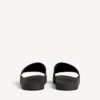 Sandalias tipo chancla de piscina para hombre en negro/blanco
