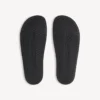 Sandalias tipo chancla de piscina para hombre en negro/blanco