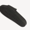 Sandalias tipo chancla de piscina para hombre en negro/blanco