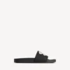 Sandalias tipo chancla para hombre en negro/amarillo