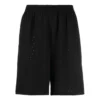 Shorts con cintura elástica perforada «Negro» 674591TMVD41000