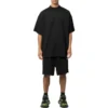 Shorts con cintura elástica perforada «Negro» 674591TMVD41000