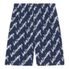 Shorts con garabatos por toda la superficie «Indigo» 672410TLLJ48502