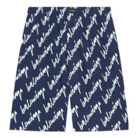 Shorts con garabatos por toda la superficie «Indigo» 672410TLLJ48502