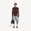 Shorts de denim para hombre «Stay Press» en azul claro decolorado Shorts de denim para hombre «Stay Press» en azul claro decolorado